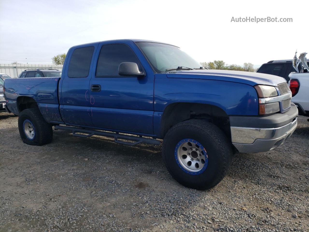 2003 Chevrolet Silverado C1500 Blue vin: 2GCEC19V331377383