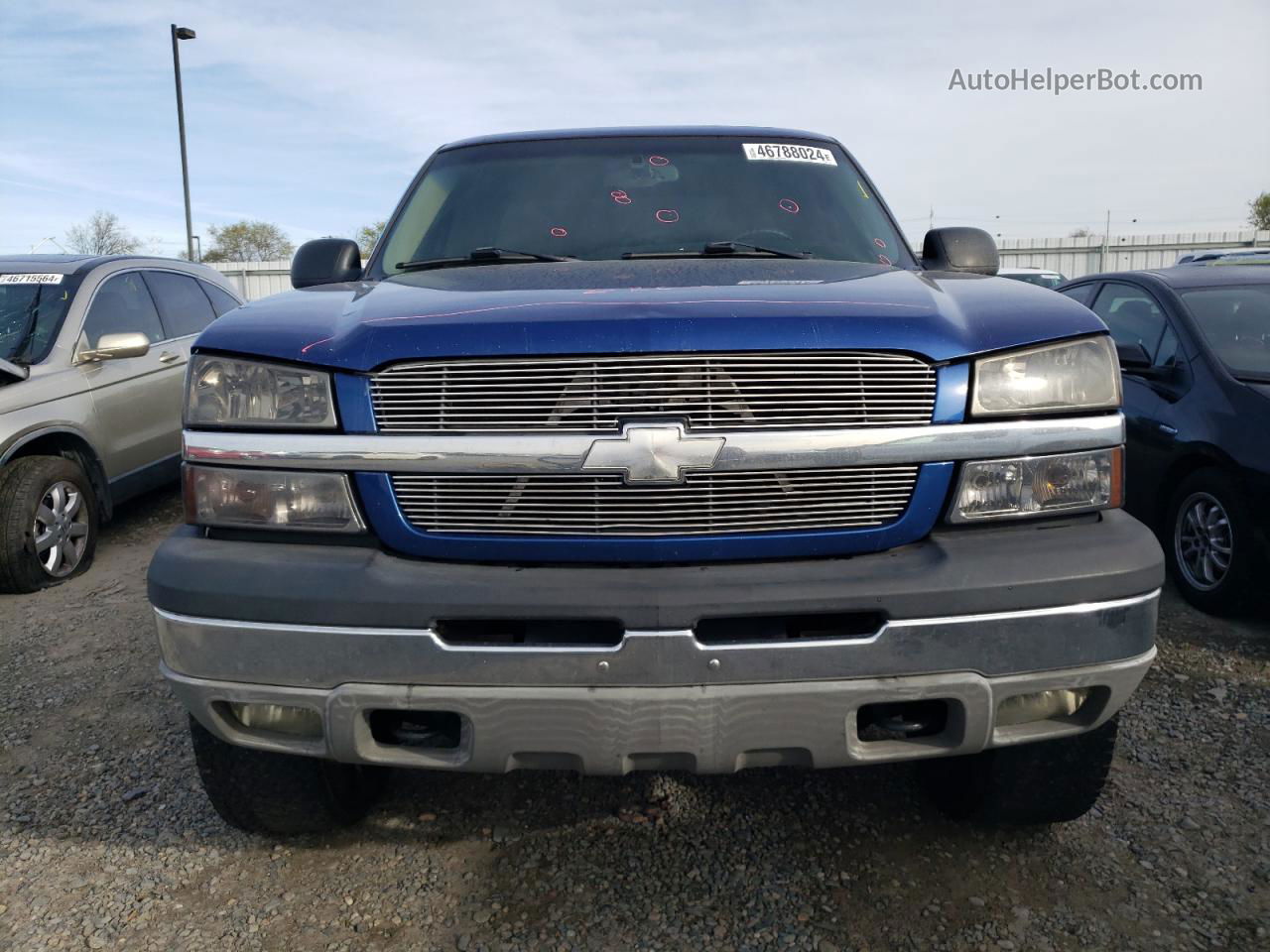 2003 Chevrolet Silverado C1500 Blue vin: 2GCEC19V331377383