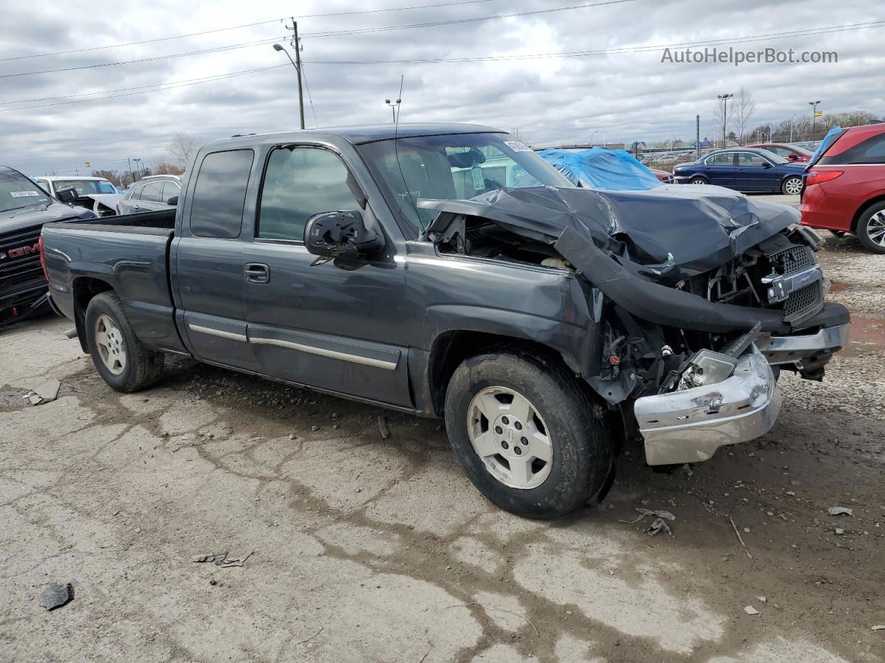 2003 Chevrolet Silverado C1500 Blue vin: 2GCEC19V431315166