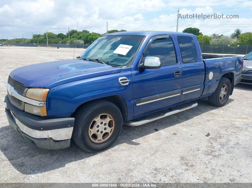 2003 Chevrolet Silverado 1500 Ls Blue vin: 2GCEC19V531272523