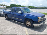 2003 Chevrolet Silverado 1500 Ls Blue vin: 2GCEC19V531272523