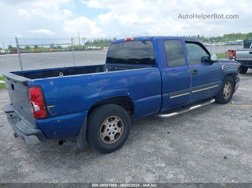 2003 Chevrolet Silverado 1500 Ls Blue vin: 2GCEC19V531272523