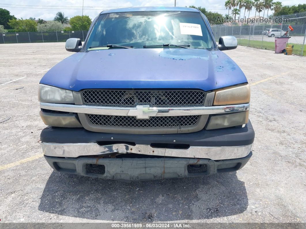 2003 Chevrolet Silverado 1500 Ls Blue vin: 2GCEC19V531272523