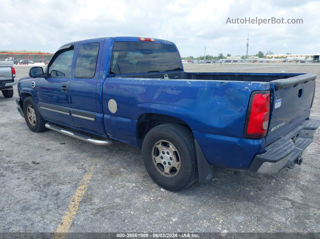 2003 Chevrolet Silverado 1500 Ls Blue vin: 2GCEC19V531272523