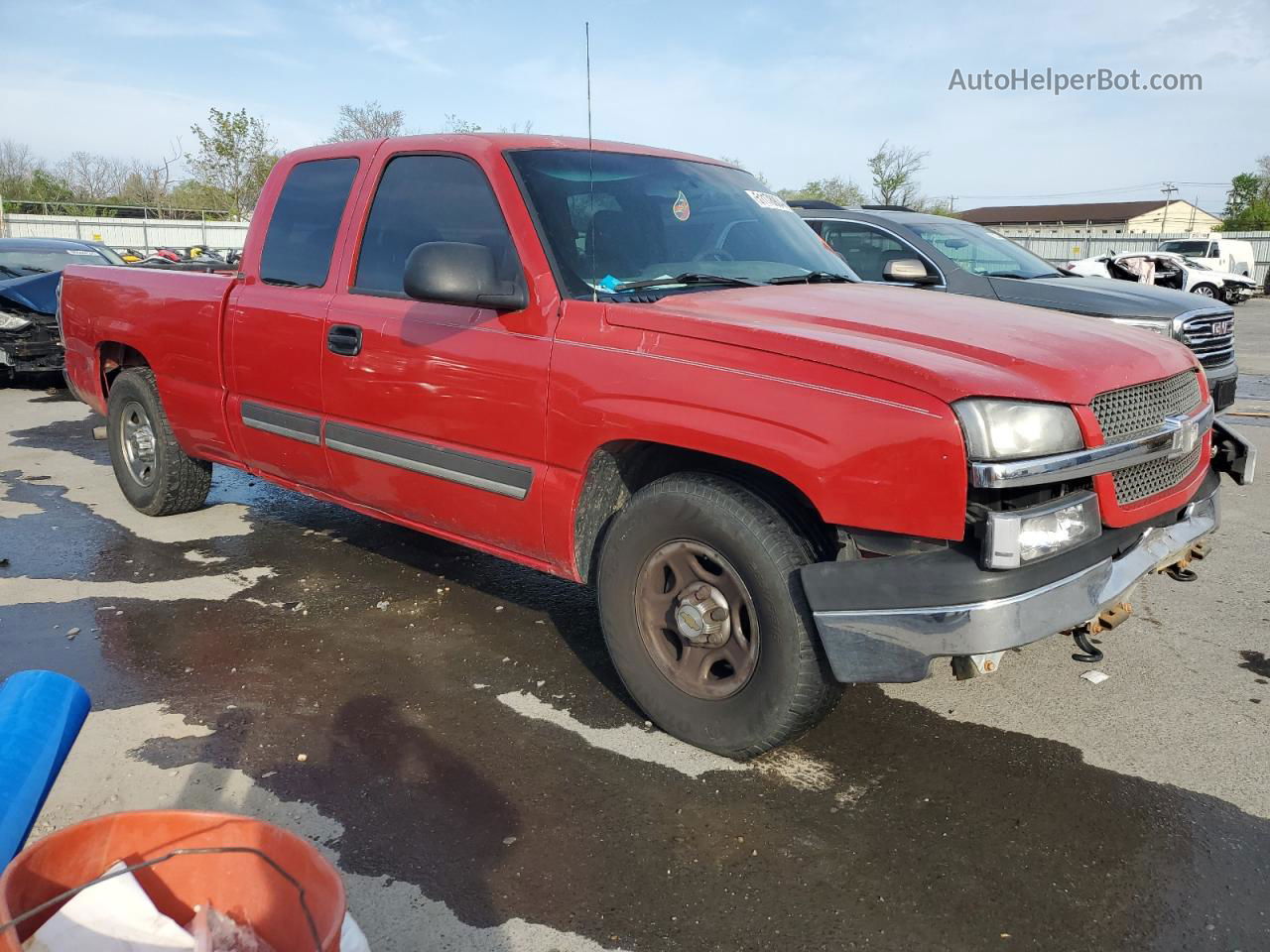 2003 Chevrolet Silverado C1500 Red vin: 2GCEC19V531358513