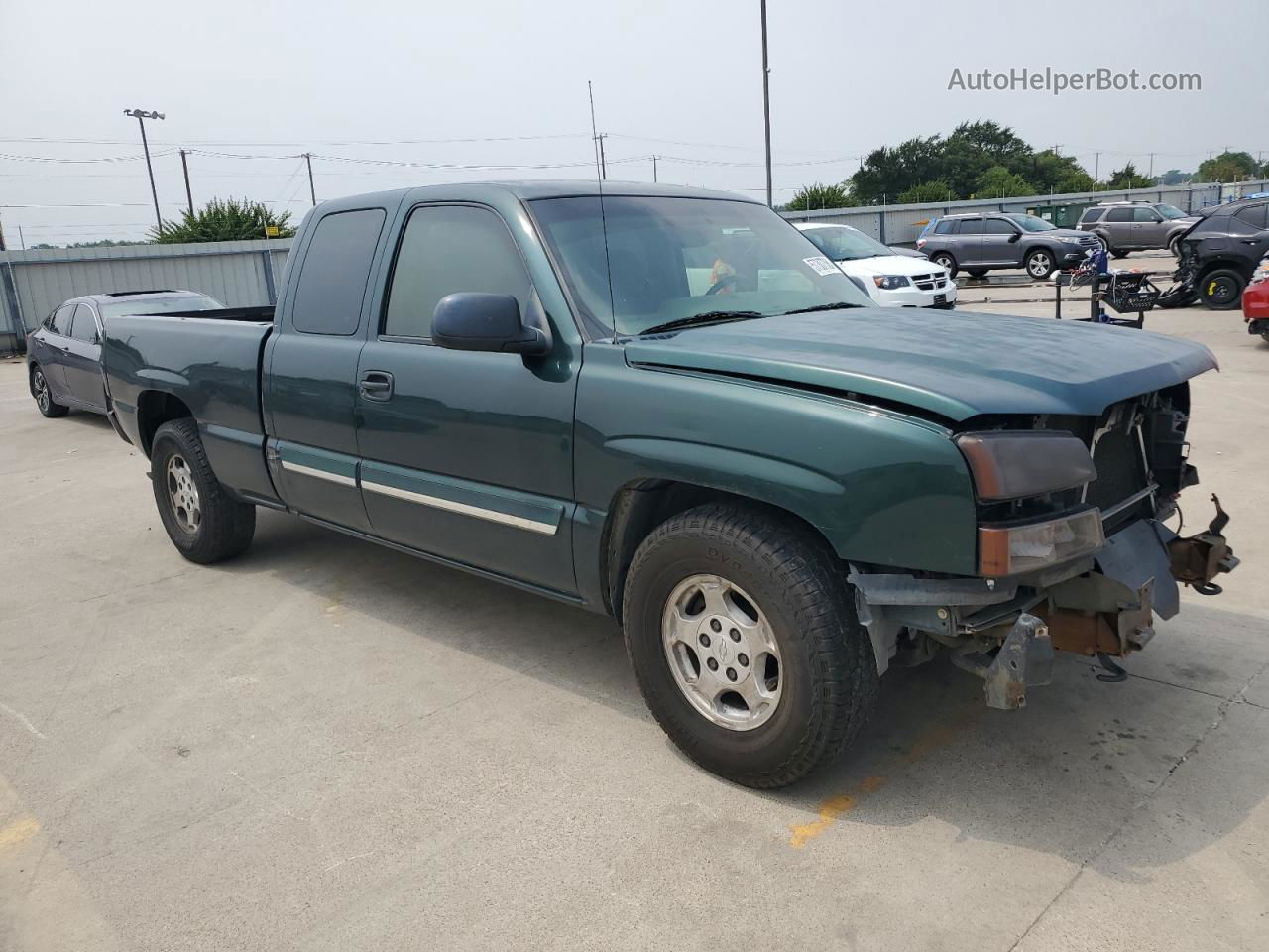 2003 Chevrolet Silverado C1500 Green vin: 2GCEC19V631301303