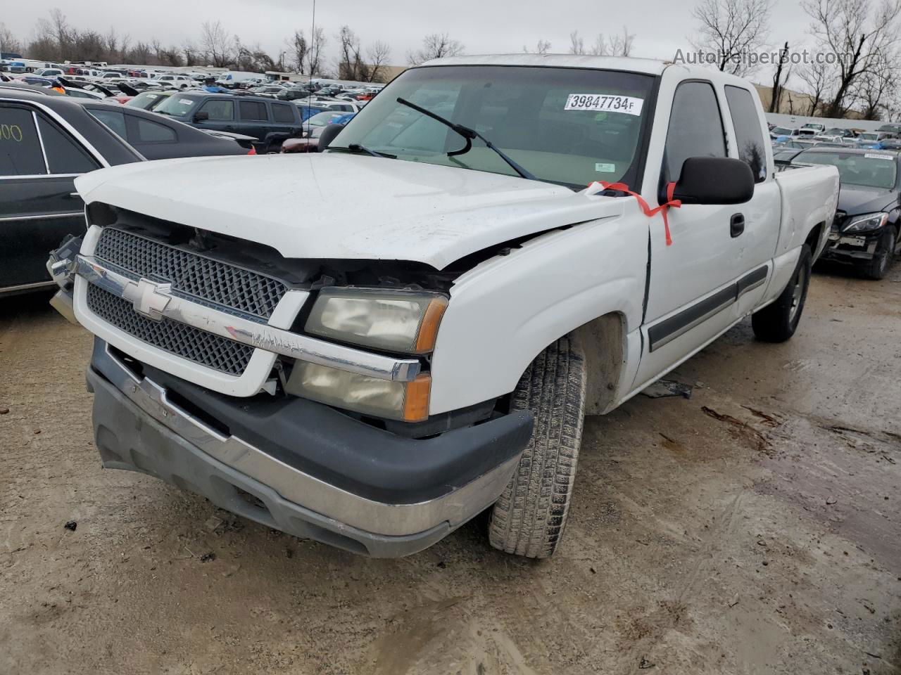 2003 Chevrolet Silverado C1500 Белый vin: 2GCEC19V631306002