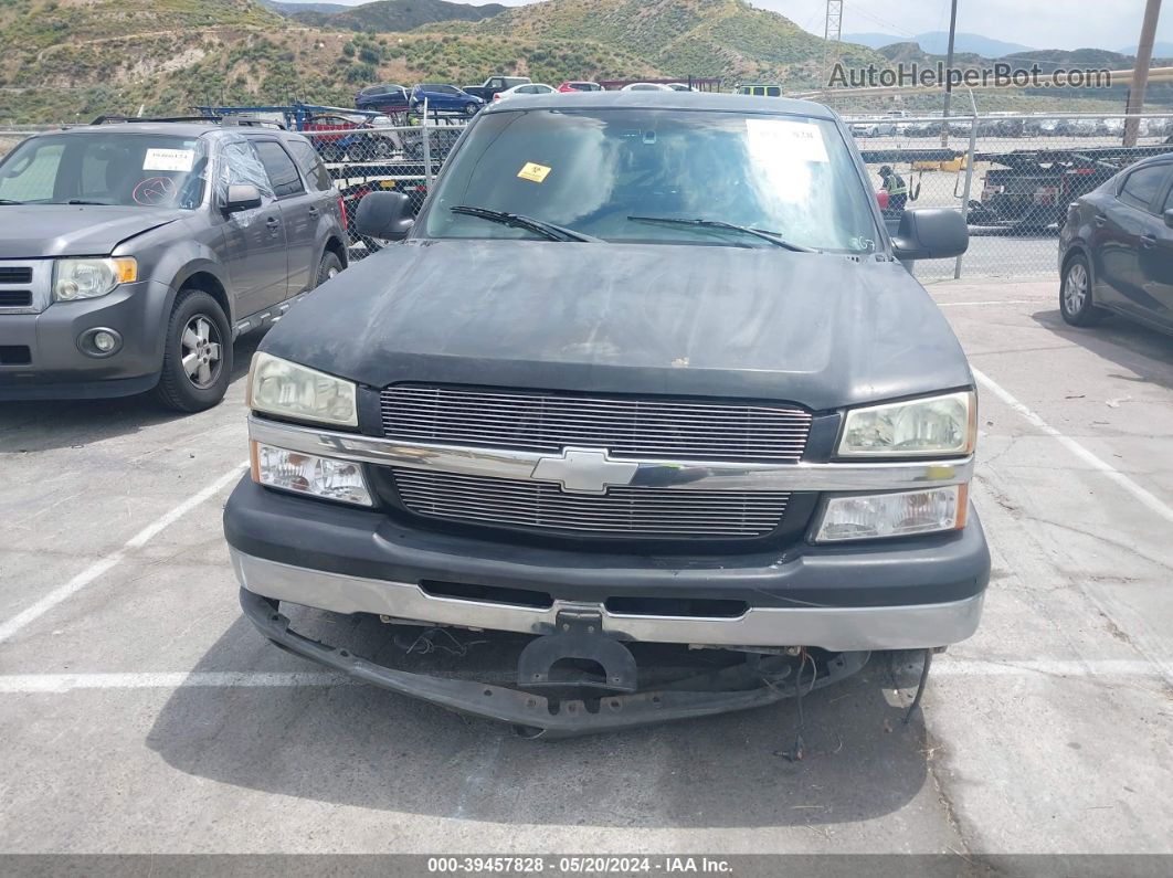 2003 Chevrolet Silverado 1500 Ls Black vin: 2GCEC19V731197484