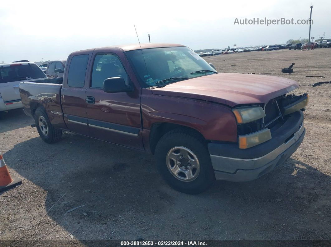 2003 Chevrolet Silverado 1500 Ls Maroon vin: 2GCEC19V731248692