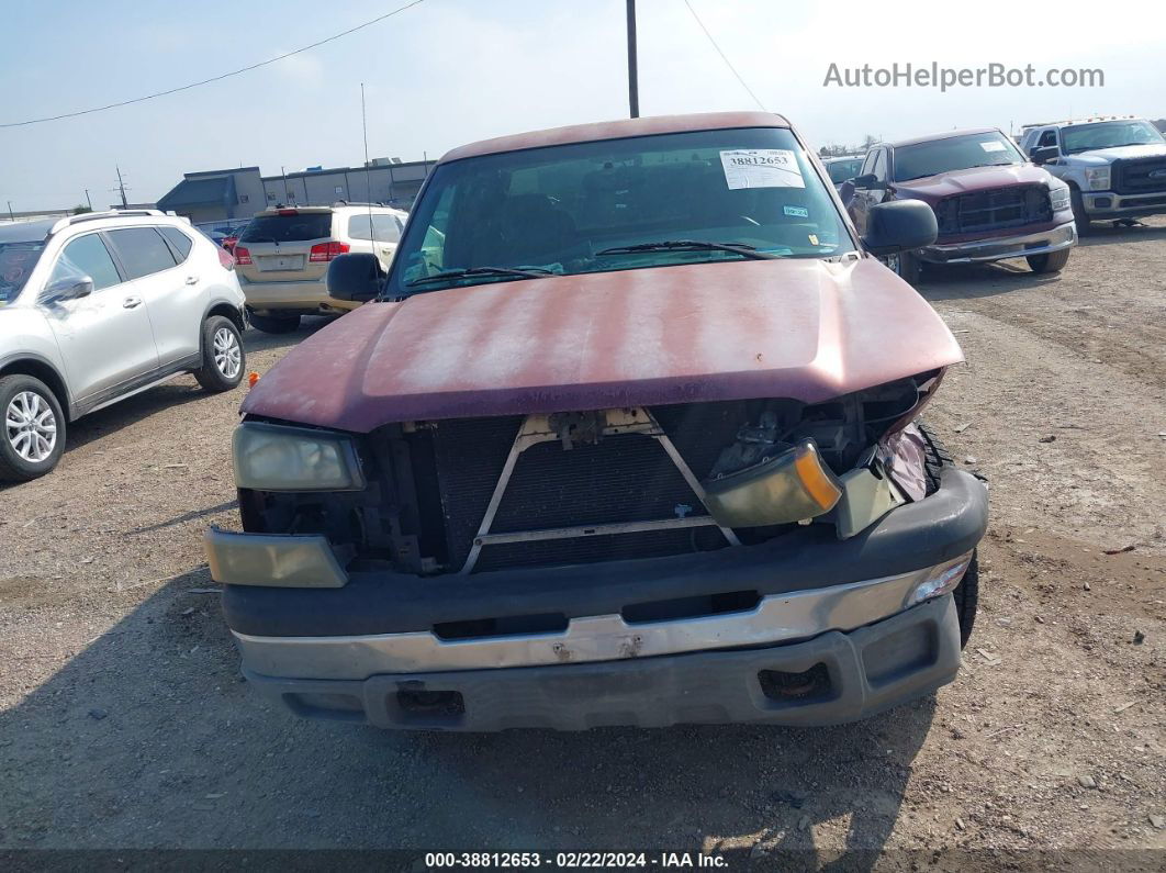 2003 Chevrolet Silverado 1500 Ls Maroon vin: 2GCEC19V731248692