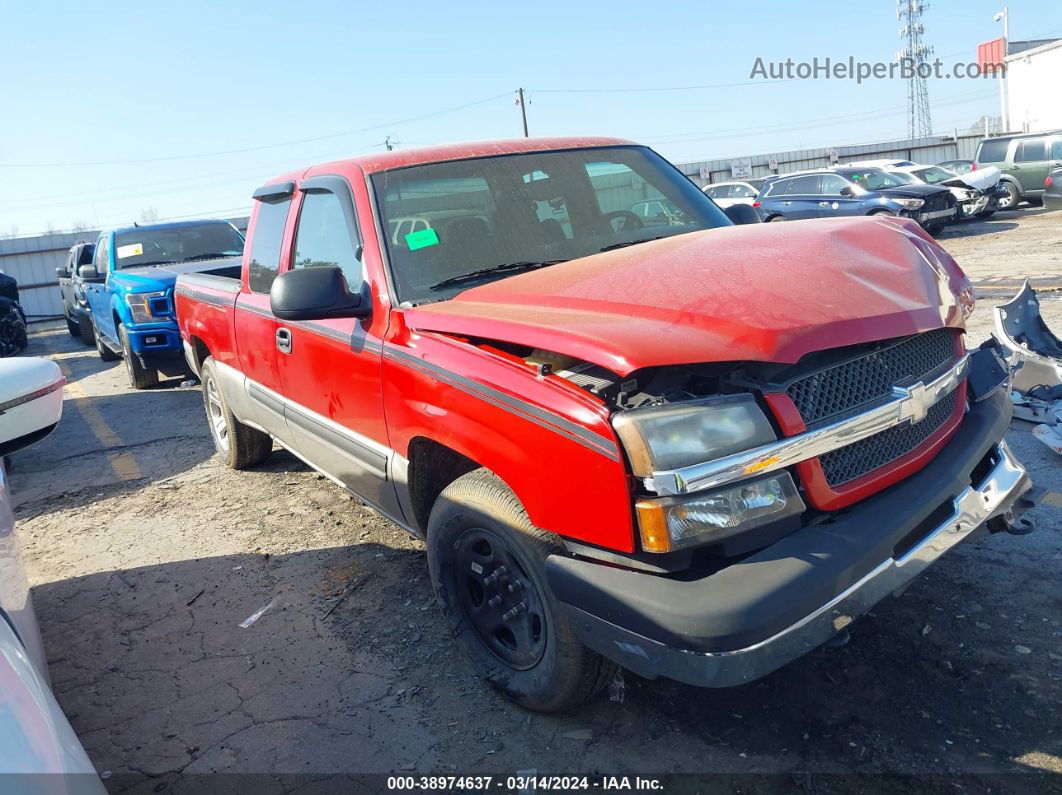 2003 Chevrolet Silverado 1500 Ls Red vin: 2GCEC19V931244191