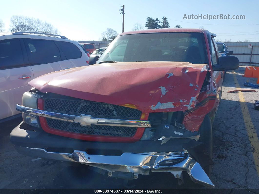 2003 Chevrolet Silverado 1500 Ls Red vin: 2GCEC19V931244191