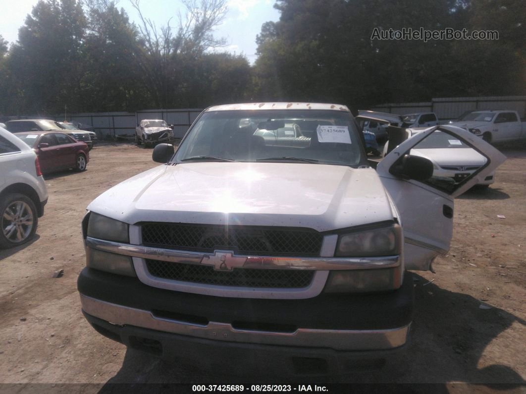 2003 Chevrolet Silverado 1500 Ls White vin: 2GCEC19X831160980