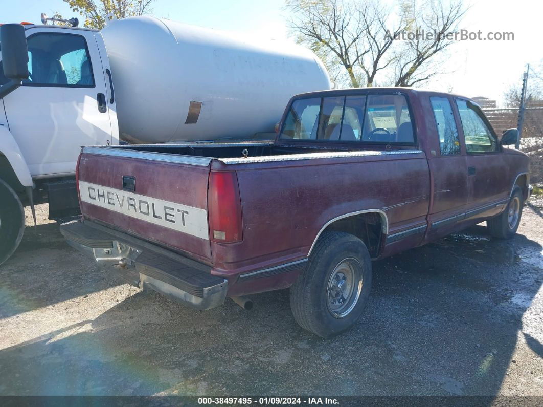 1993 Chevrolet Gmt-400 C1500 Burgundy vin: 2GCEC19ZXP1254561