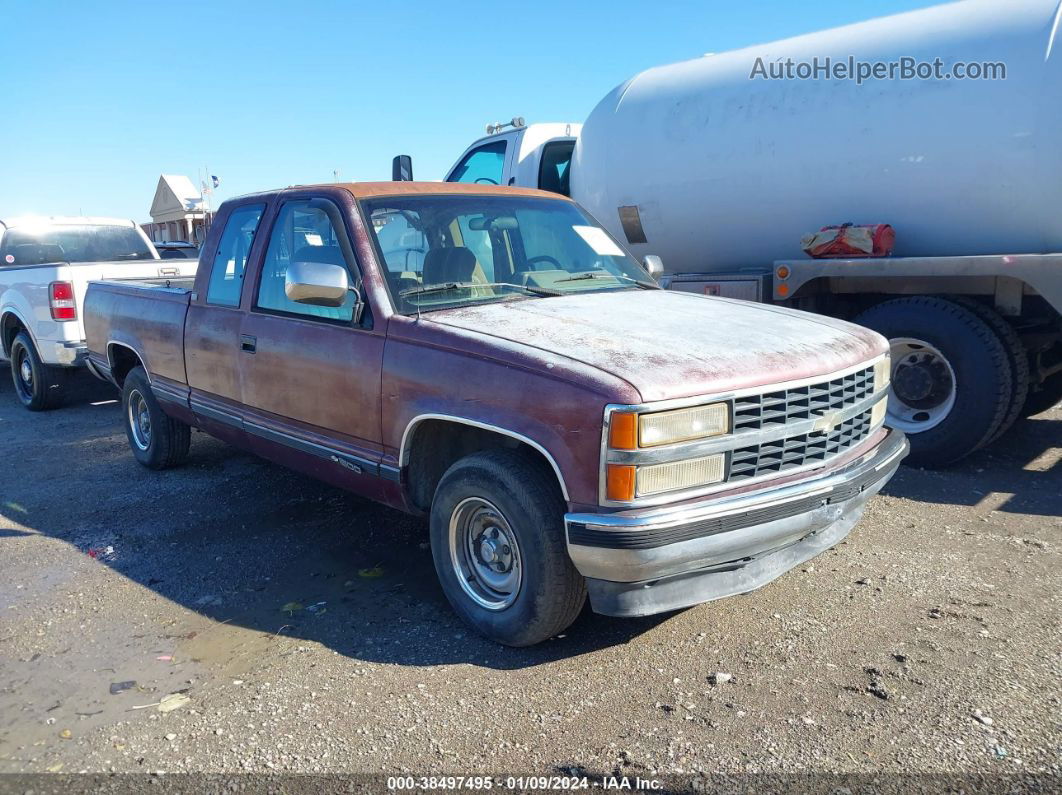 1993 Chevrolet Gmt-400 C1500 Burgundy vin: 2GCEC19ZXP1254561