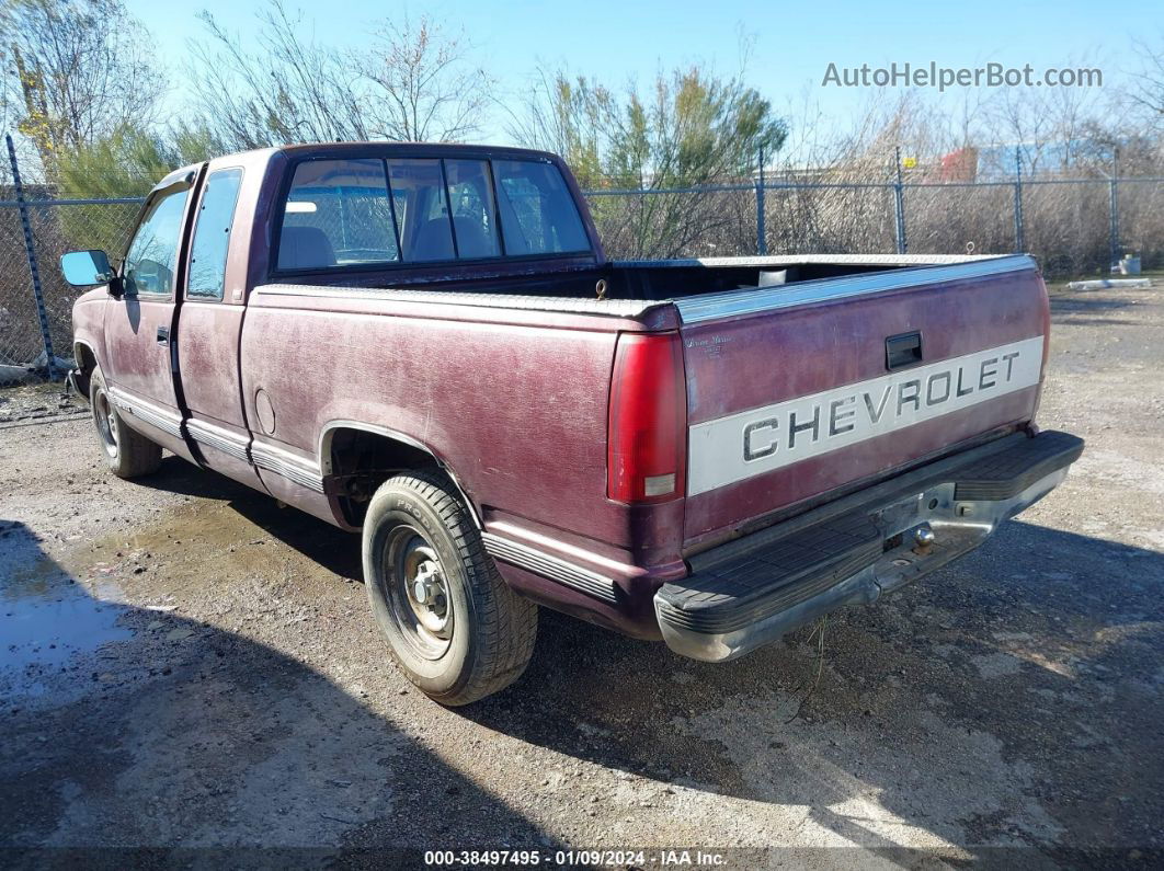 1993 Chevrolet Gmt-400 C1500 Burgundy vin: 2GCEC19ZXP1254561