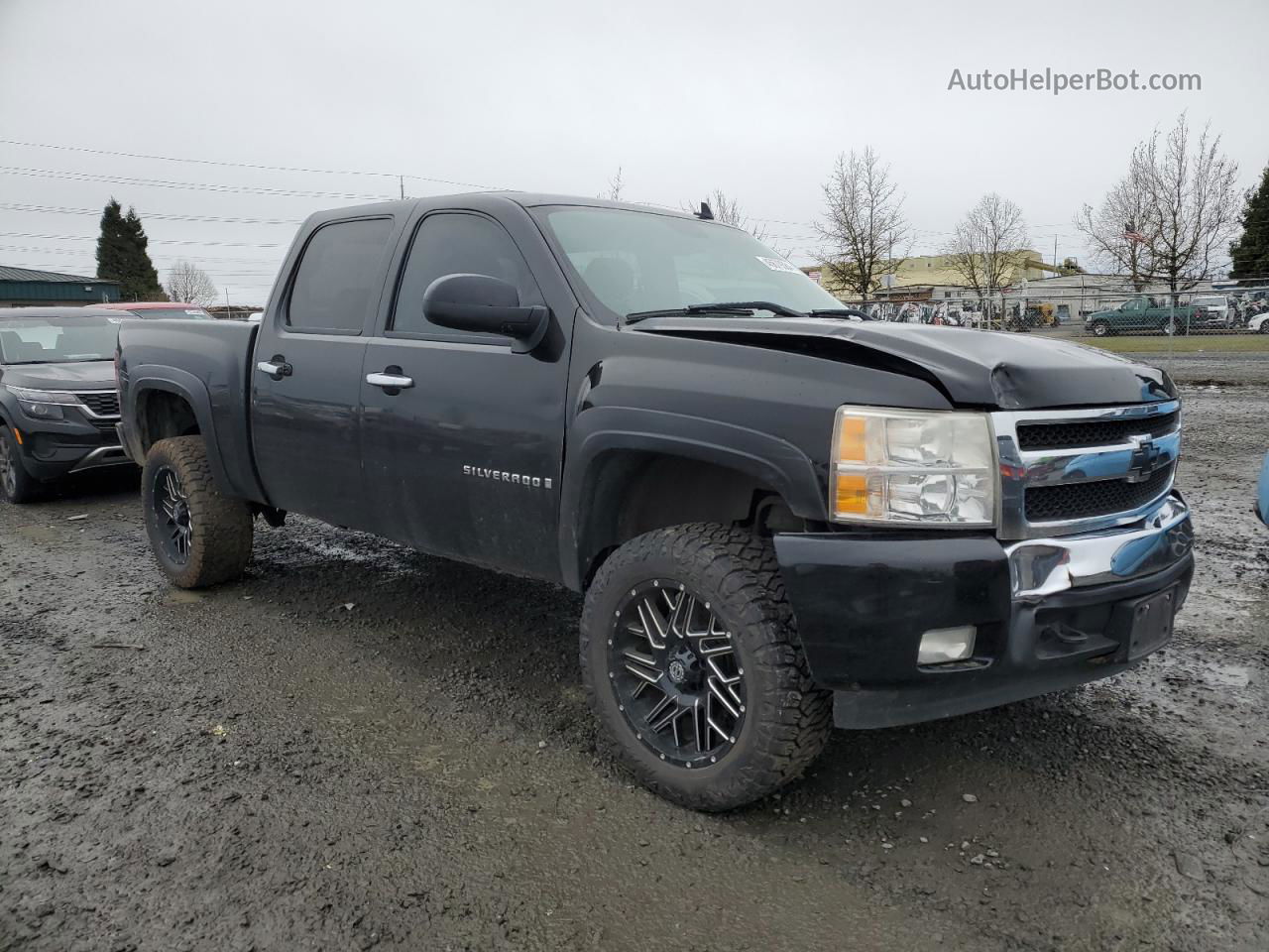 2008 Chevrolet Silverado K1500 Черный vin: 2GCEK133581258266