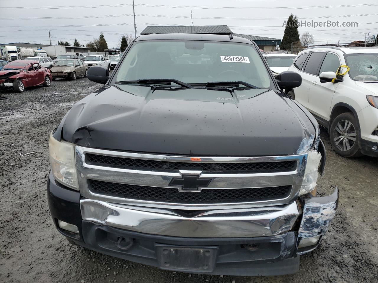 2008 Chevrolet Silverado K1500 Black vin: 2GCEK133581258266