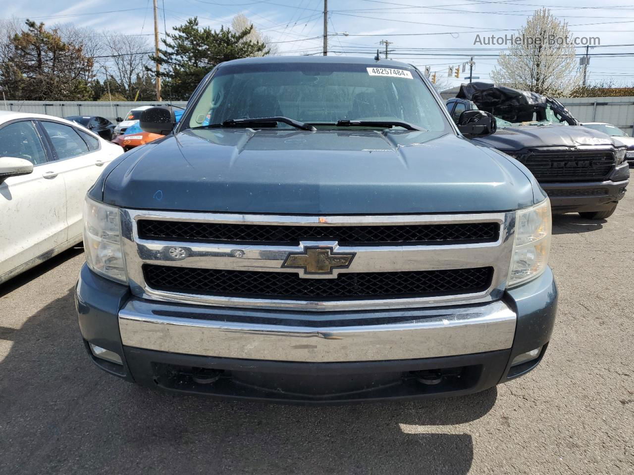 2008 Chevrolet Silverado K1500 Blue vin: 2GCEK133881268709