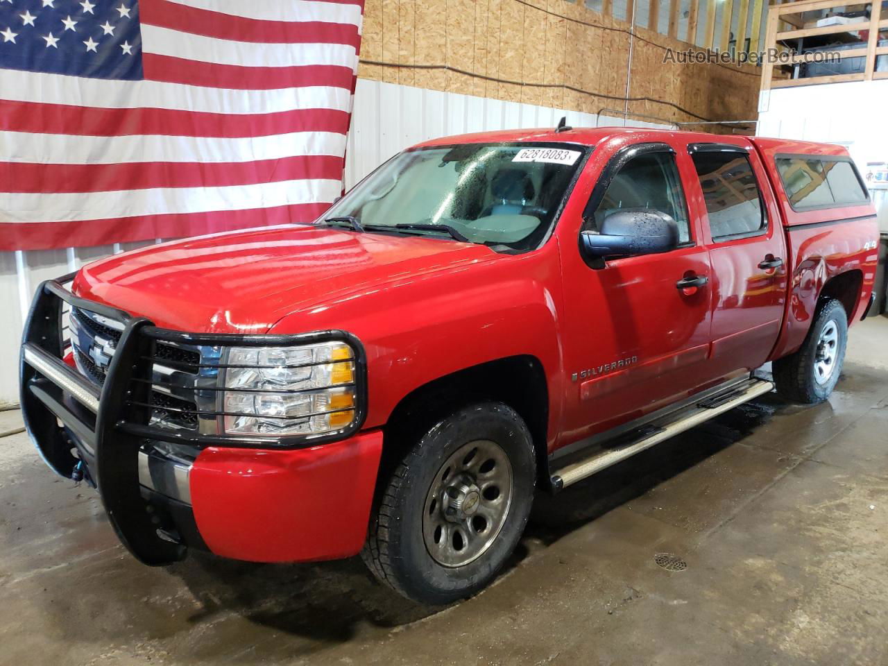 2008 Chevrolet Silverado K1500 Red vin: 2GCEK13C281308167