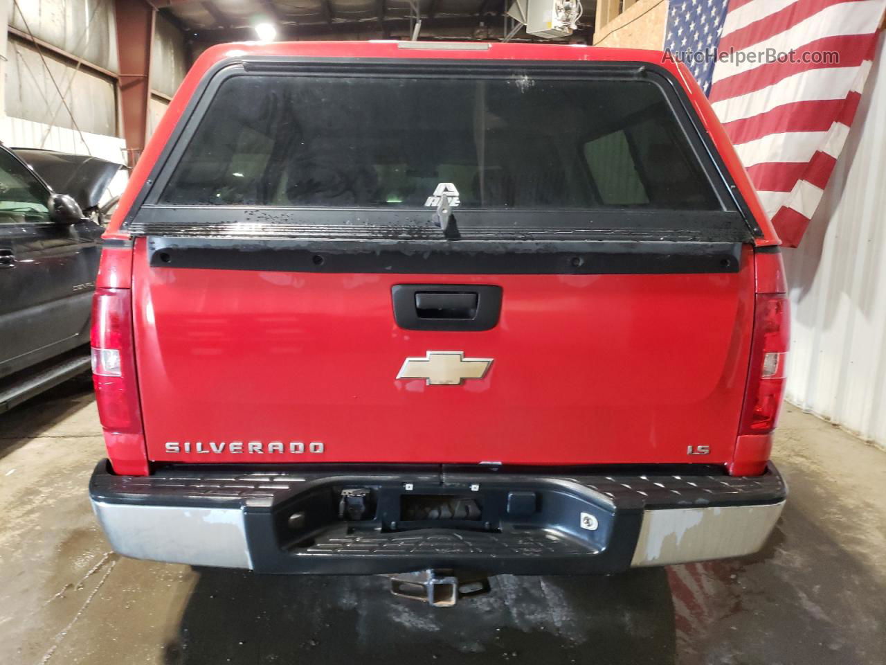 2008 Chevrolet Silverado K1500 Red vin: 2GCEK13C281308167