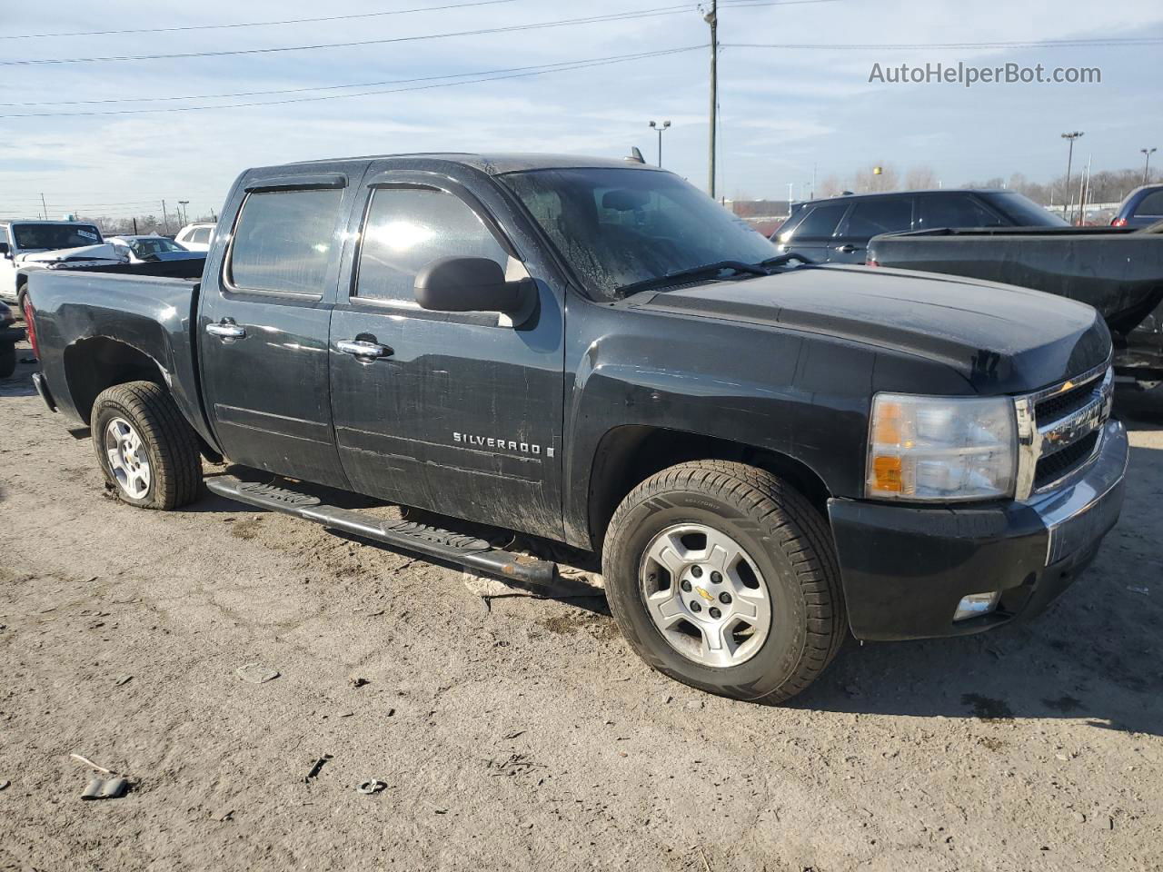 2008 Chevrolet Silverado K1500 Black vin: 2GCEK13C681185764