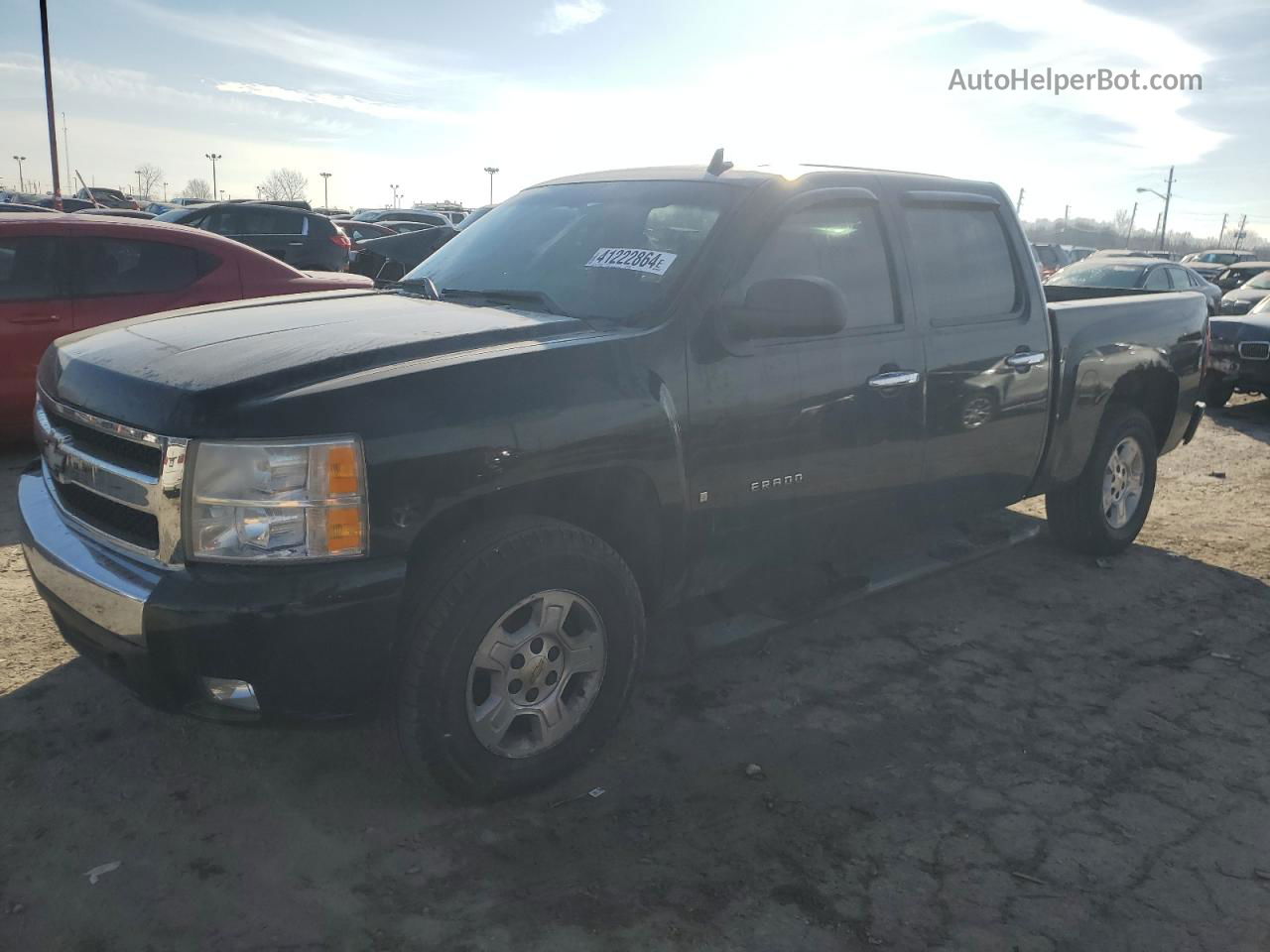 2008 Chevrolet Silverado K1500 Black vin: 2GCEK13C681185764