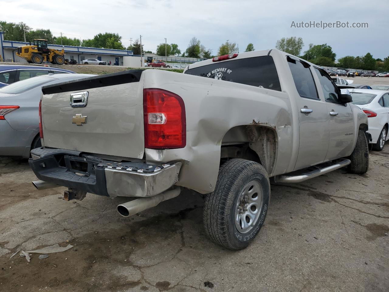 2008 Chevrolet Silverado K1500 Beige vin: 2GCEK13CX81256853