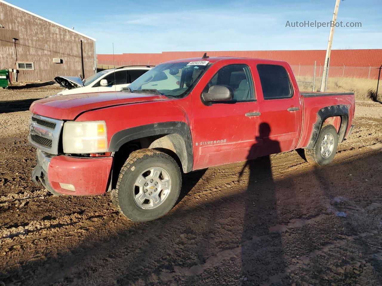 2008 Chevrolet Silverado K1500 Red vin: 2GCEK13J581258766