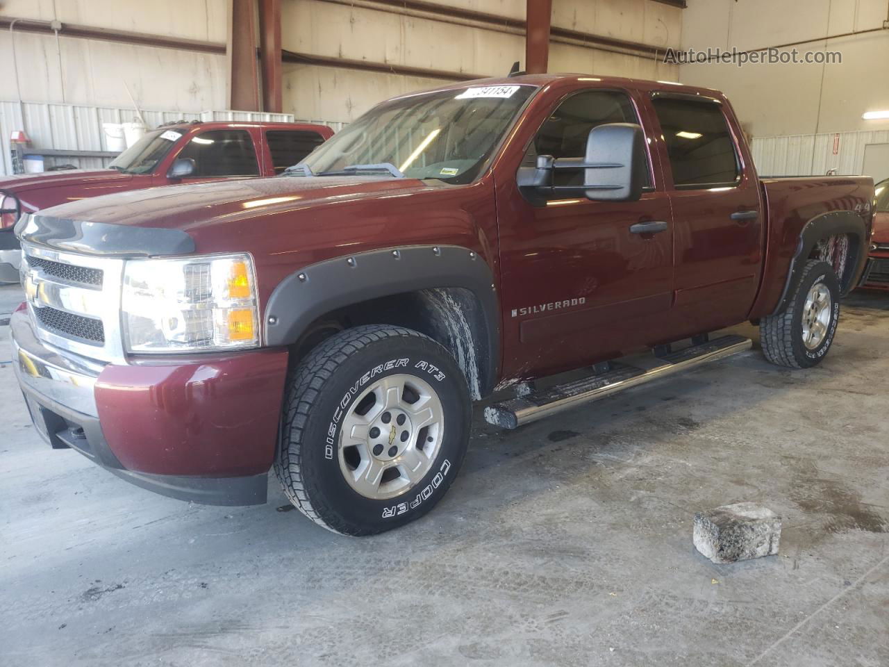 2008 Chevrolet Silverado K1500 Burgundy vin: 2GCEK13M281147232