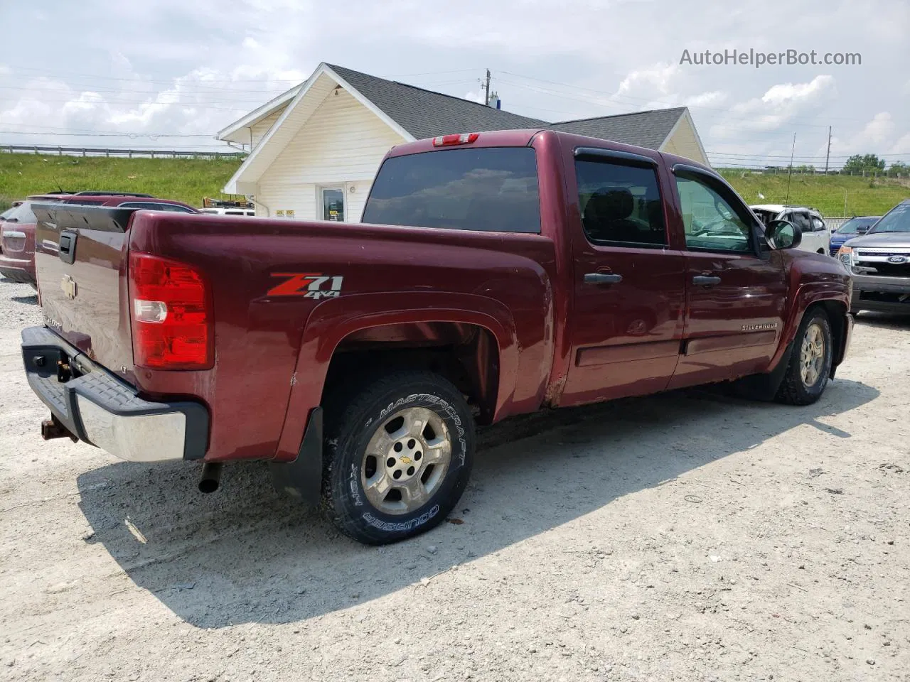 2008 Chevrolet Silverado K1500 Burgundy vin: 2GCEK13M281148784