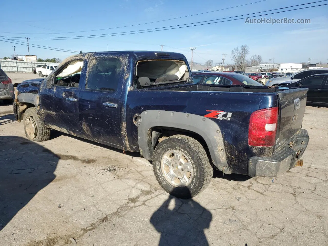 2008 Chevrolet Silverado K1500 Blue vin: 2GCEK13M581118534