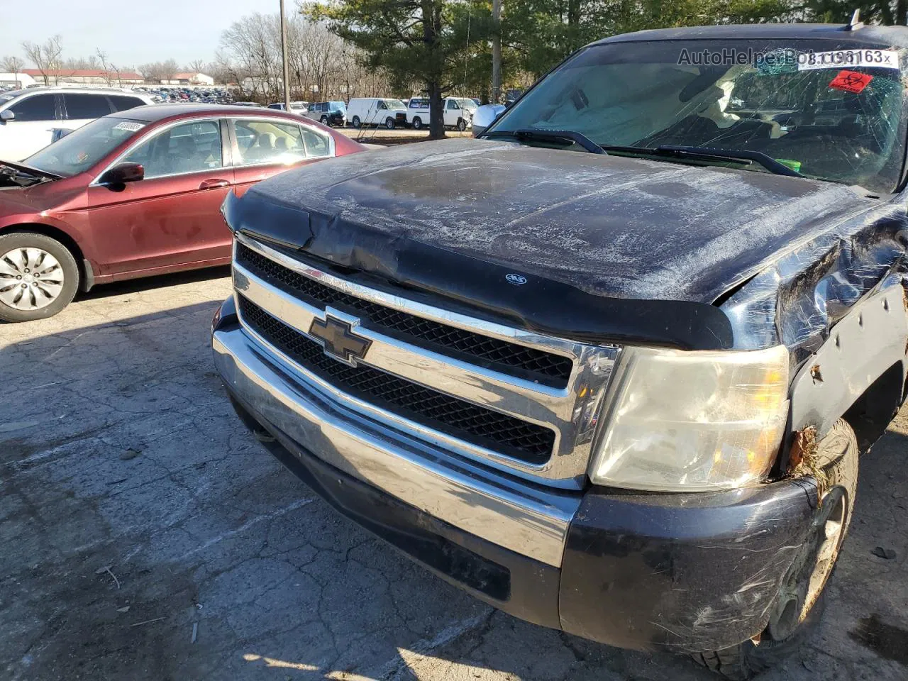 2008 Chevrolet Silverado K1500 Blue vin: 2GCEK13M581118534