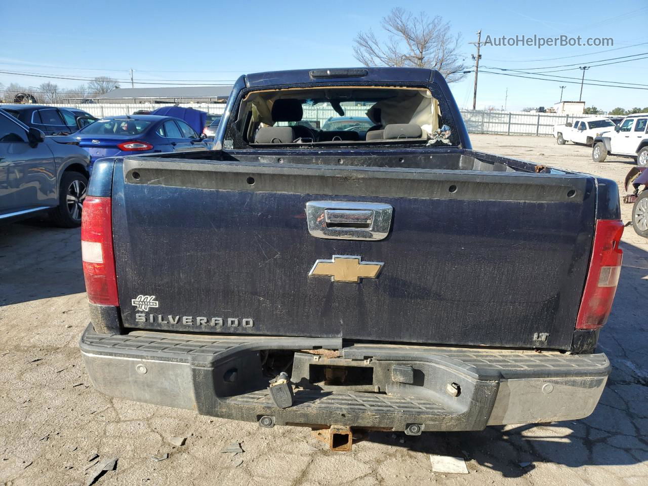 2008 Chevrolet Silverado K1500 Синий vin: 2GCEK13M581118534