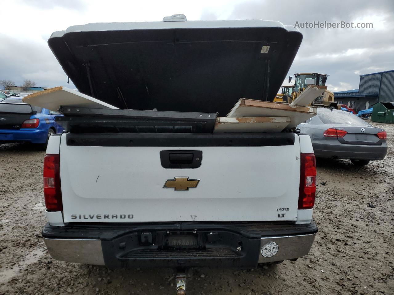 2008 Chevrolet Silverado K1500 White vin: 2GCEK13M681187233