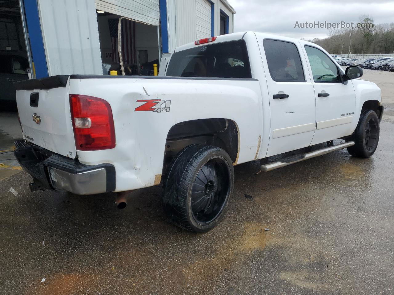 2008 Chevrolet Silverado K1500 White vin: 2GCEK13M881175679