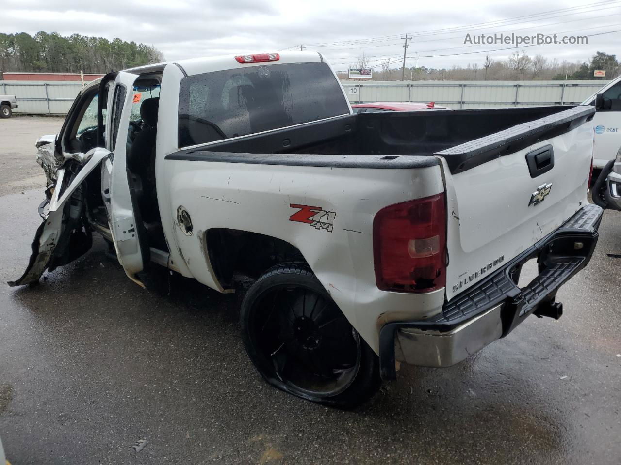 2008 Chevrolet Silverado K1500 White vin: 2GCEK13M881175679