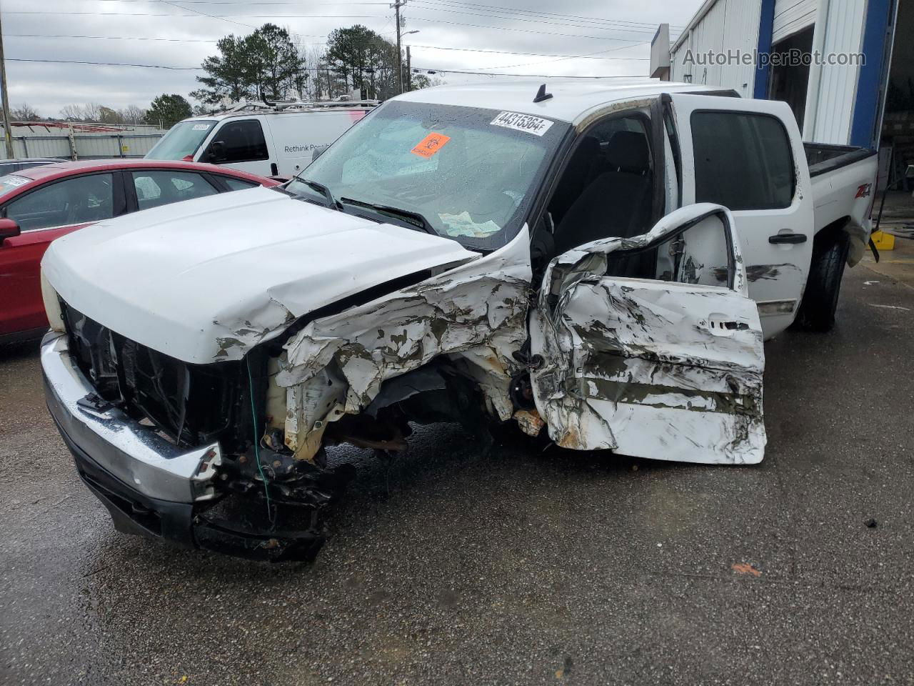 2008 Chevrolet Silverado K1500 White vin: 2GCEK13M881175679