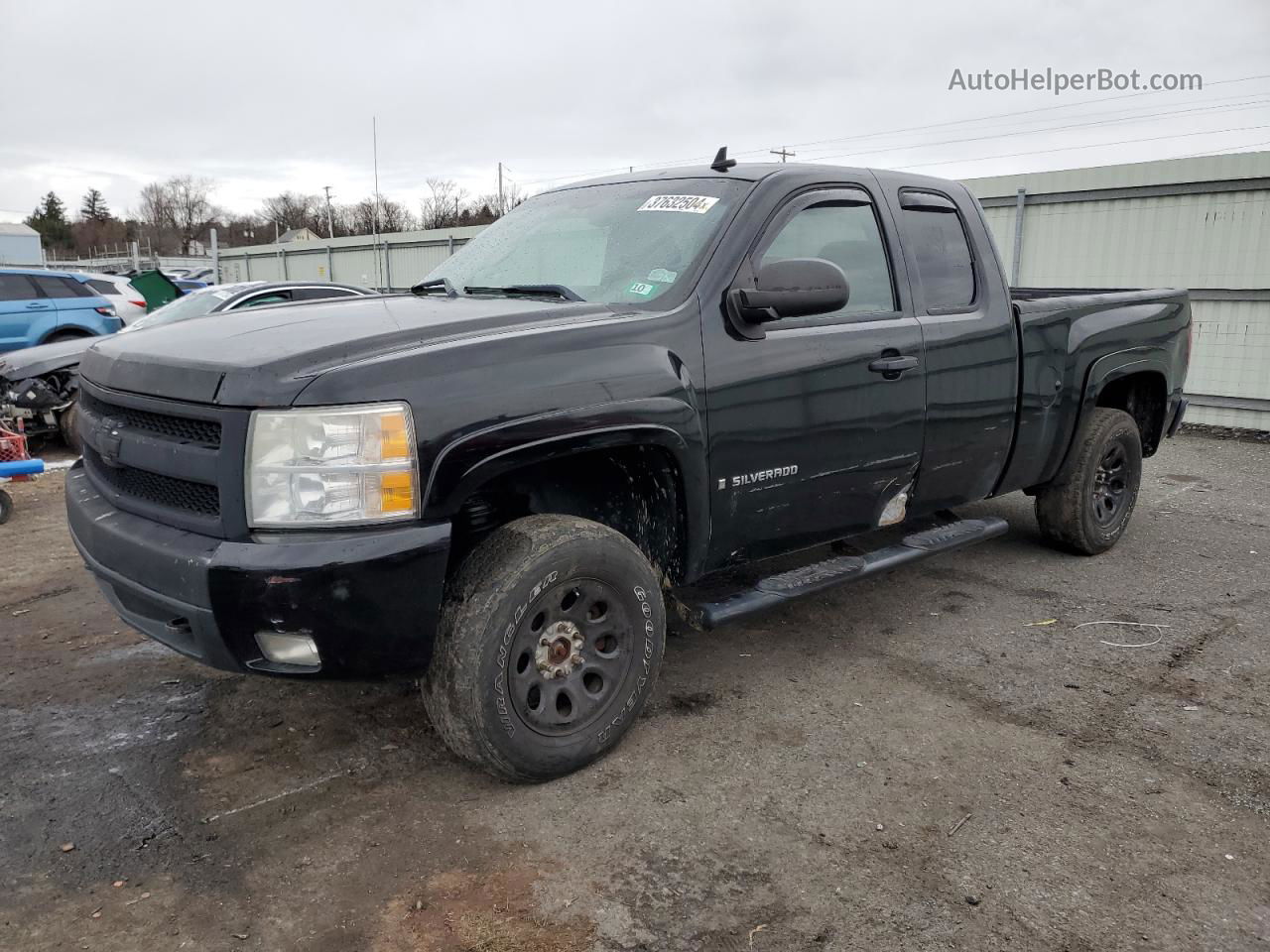 2008 Chevrolet Silverado K1500 Черный vin: 2GCEK190281314287