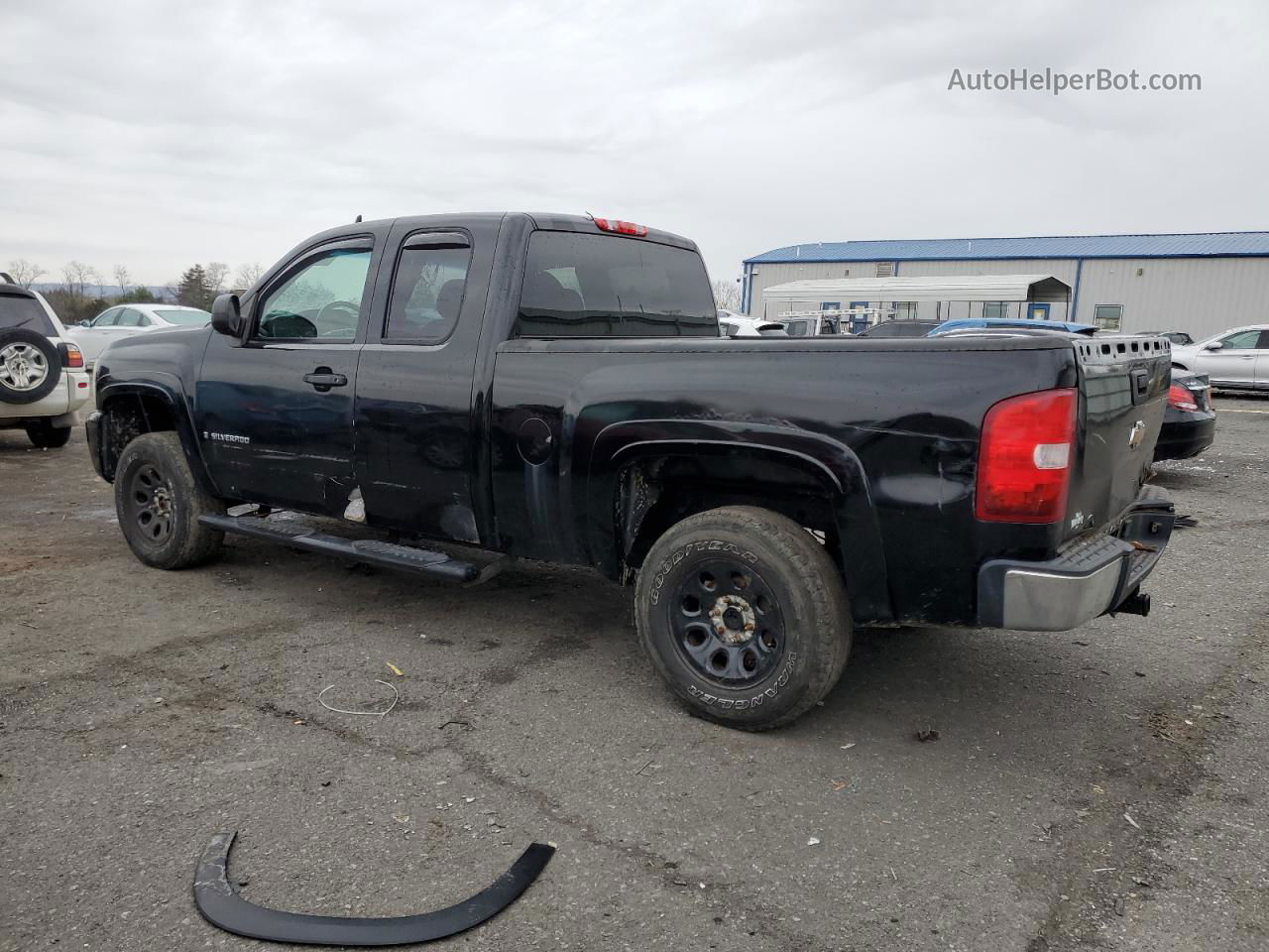 2008 Chevrolet Silverado K1500 Black vin: 2GCEK190281314287