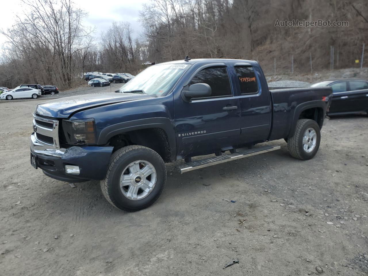 2008 Chevrolet Silverado K1500 Blue vin: 2GCEK190581149349