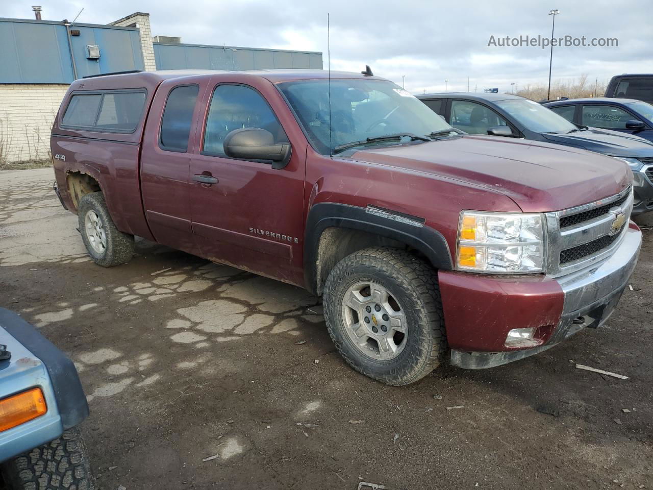 2008 Chevrolet Silverado K1500 Burgundy vin: 2GCEK19J281275824