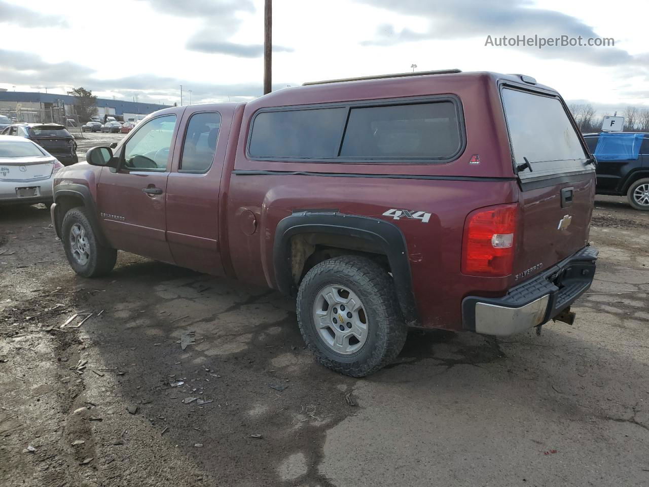 2008 Chevrolet Silverado K1500 Бордовый vin: 2GCEK19J281275824