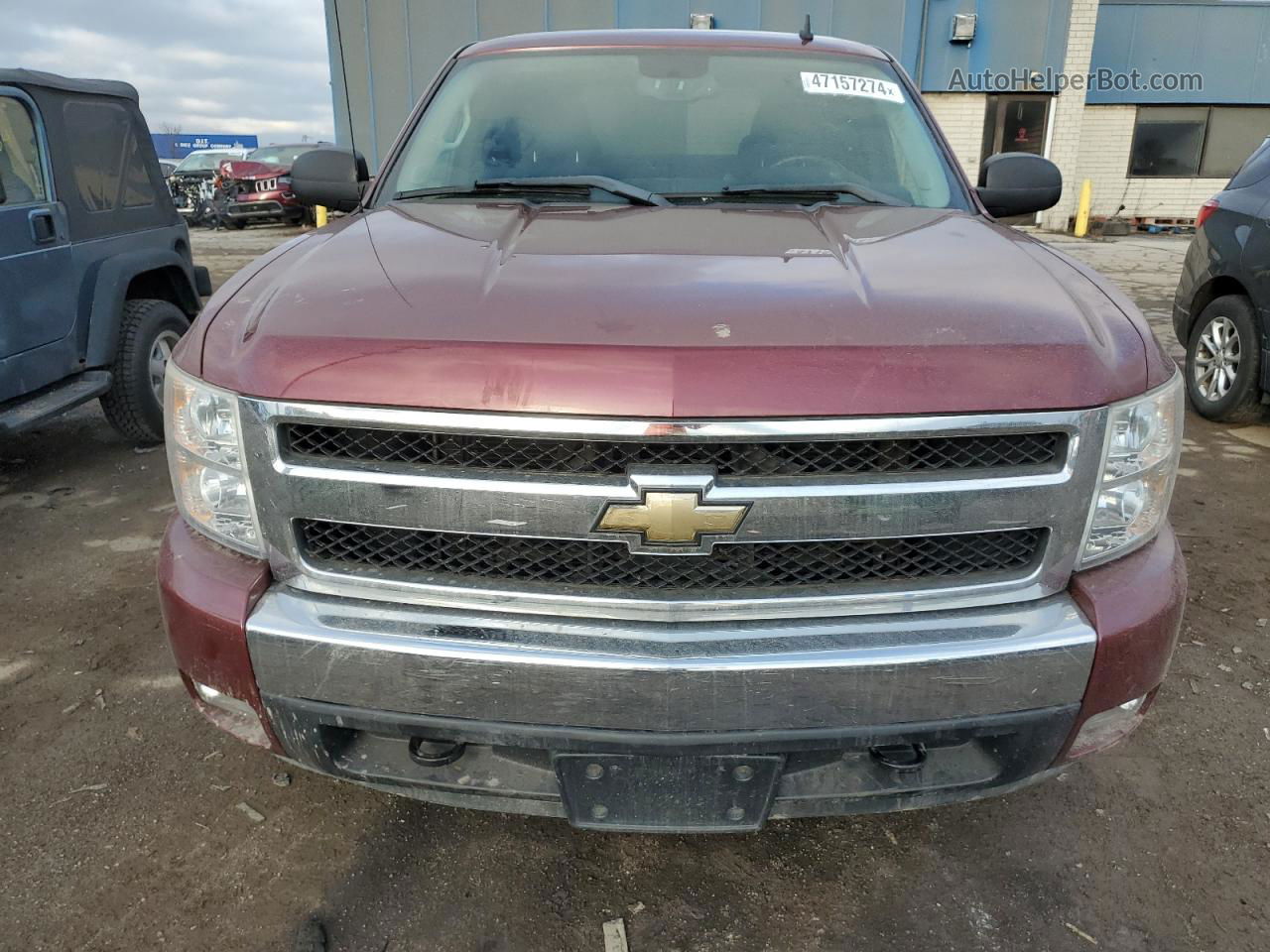 2008 Chevrolet Silverado K1500 Burgundy vin: 2GCEK19J281275824