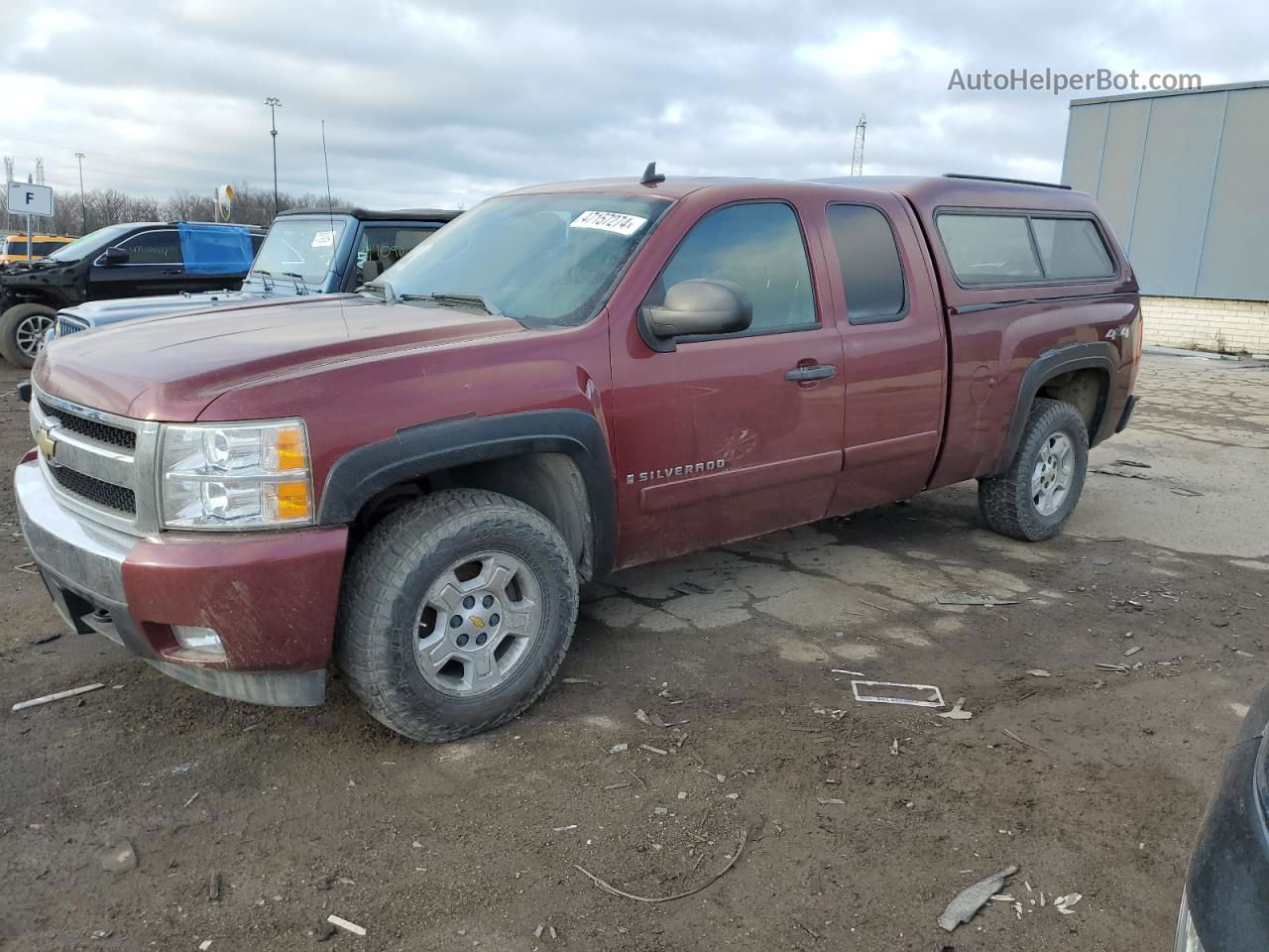 2008 Chevrolet Silverado K1500 Burgundy vin: 2GCEK19J281275824