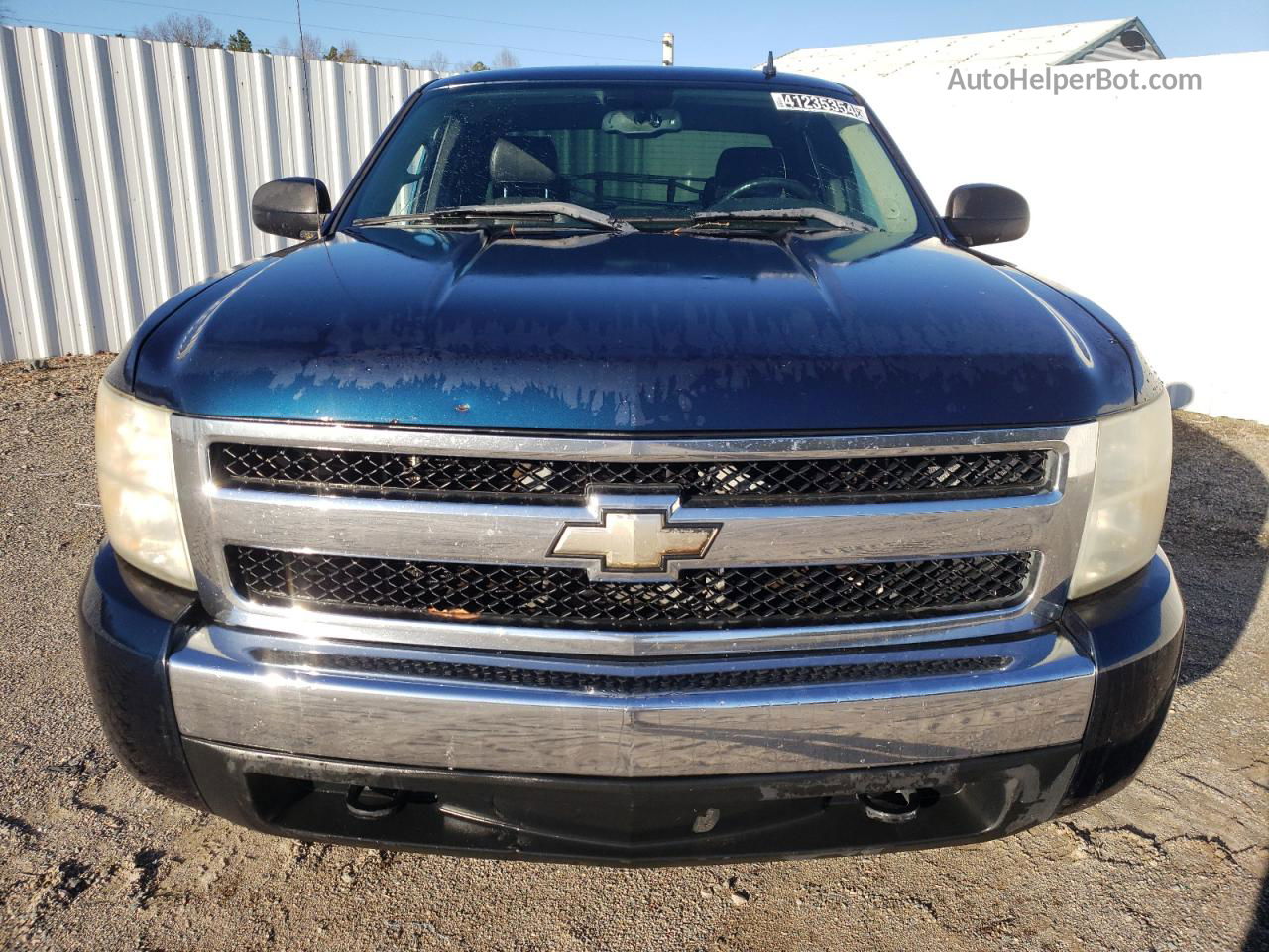 2008 Chevrolet Silverado K1500 Blue vin: 2GCEK19J281290338