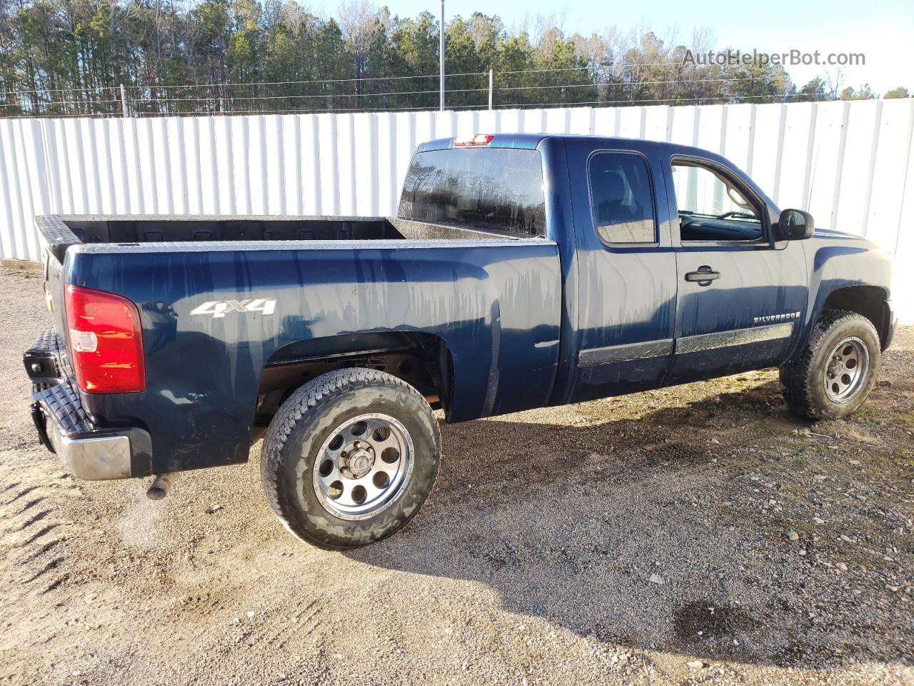 2008 Chevrolet Silverado K1500 Blue vin: 2GCEK19J281290338