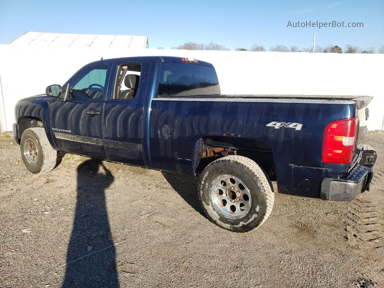 2008 Chevrolet Silverado K1500 Blue vin: 2GCEK19J281290338