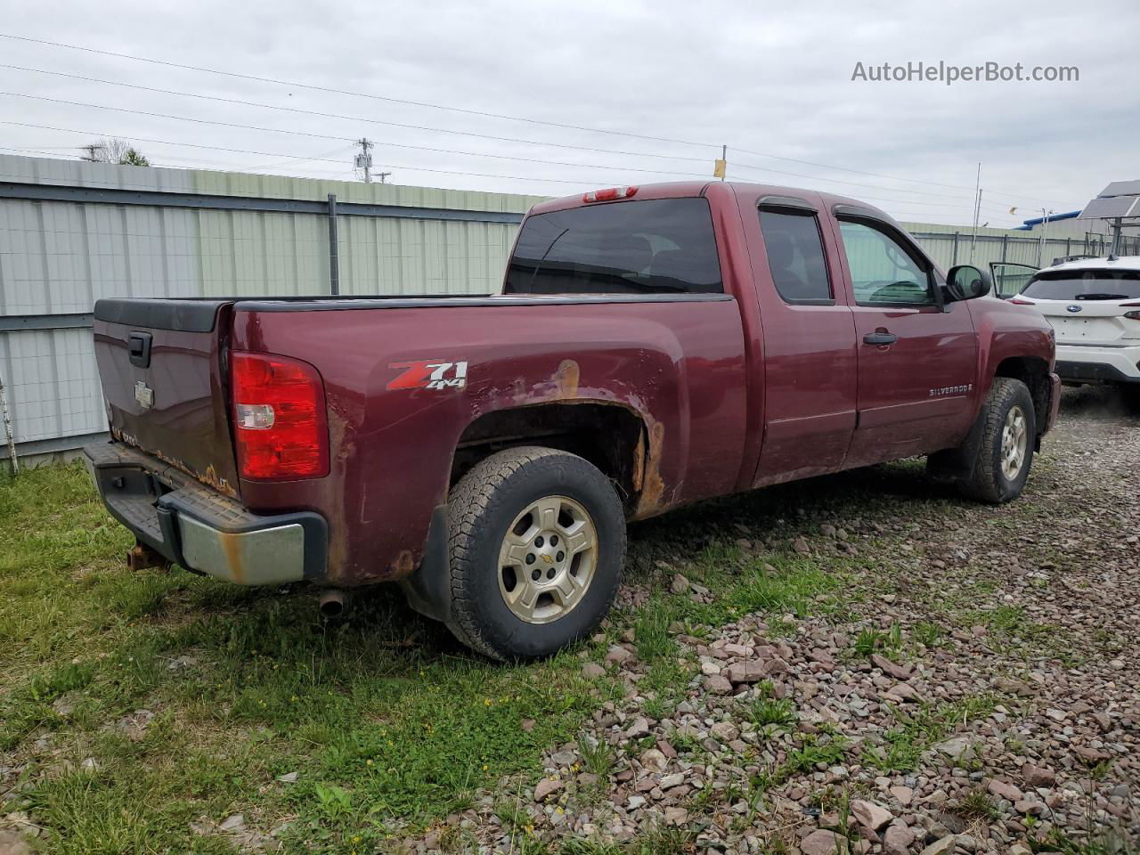 2008 Chevrolet Silverado K1500 Maroon vin: 2GCEK19J581125903