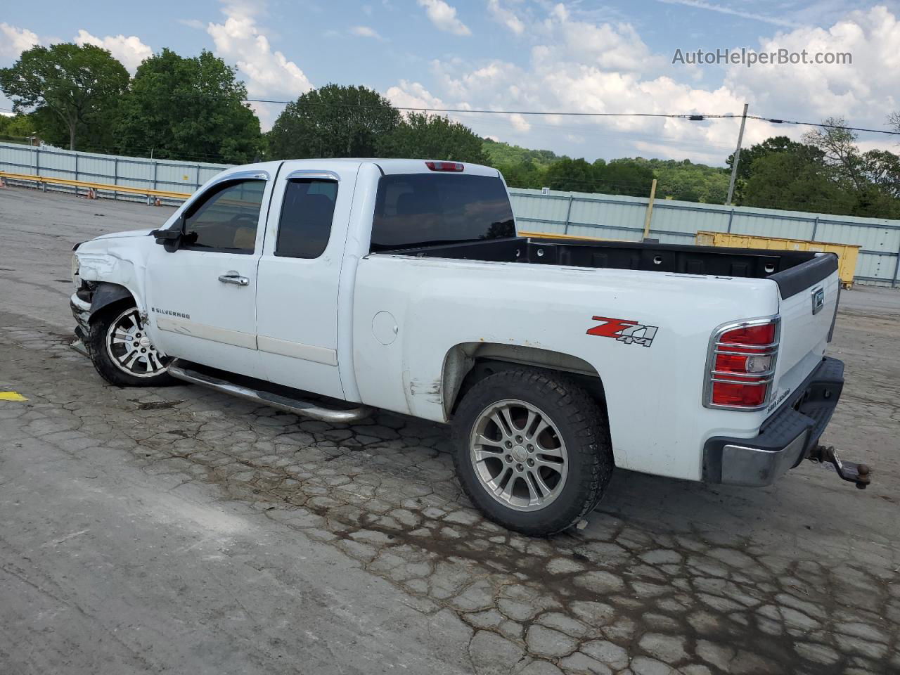 2008 Chevrolet Silverado K1500 Белый vin: 2GCEK19J781108391